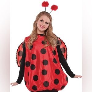 Adult Darling Ladybug Black/Red Polka Dot Costume One Size